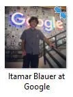 Itamar Blauer at Google file name example for image SEO